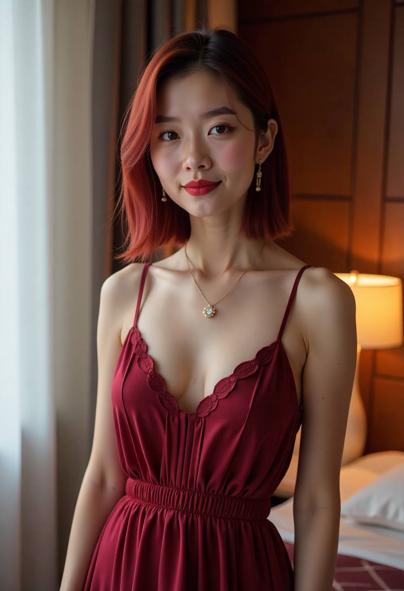 厨房里两人准备家常晚餐